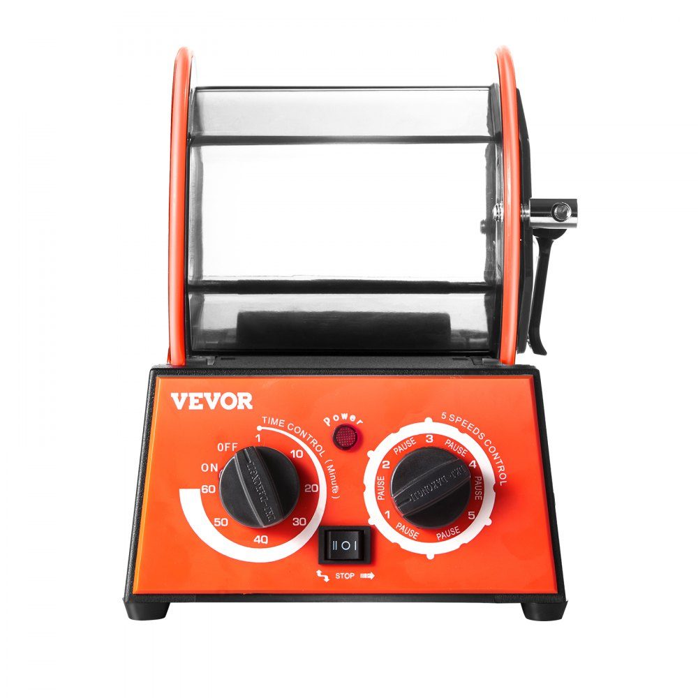 Polishing Drum, Jewelry Polishing Machine 3kg Rotary Cup Surface Polisher 60W Jewelry Polishing Rotary Cup Adjustable Time and Speed ​​Polisher Ball Mill for Gold Silver etc