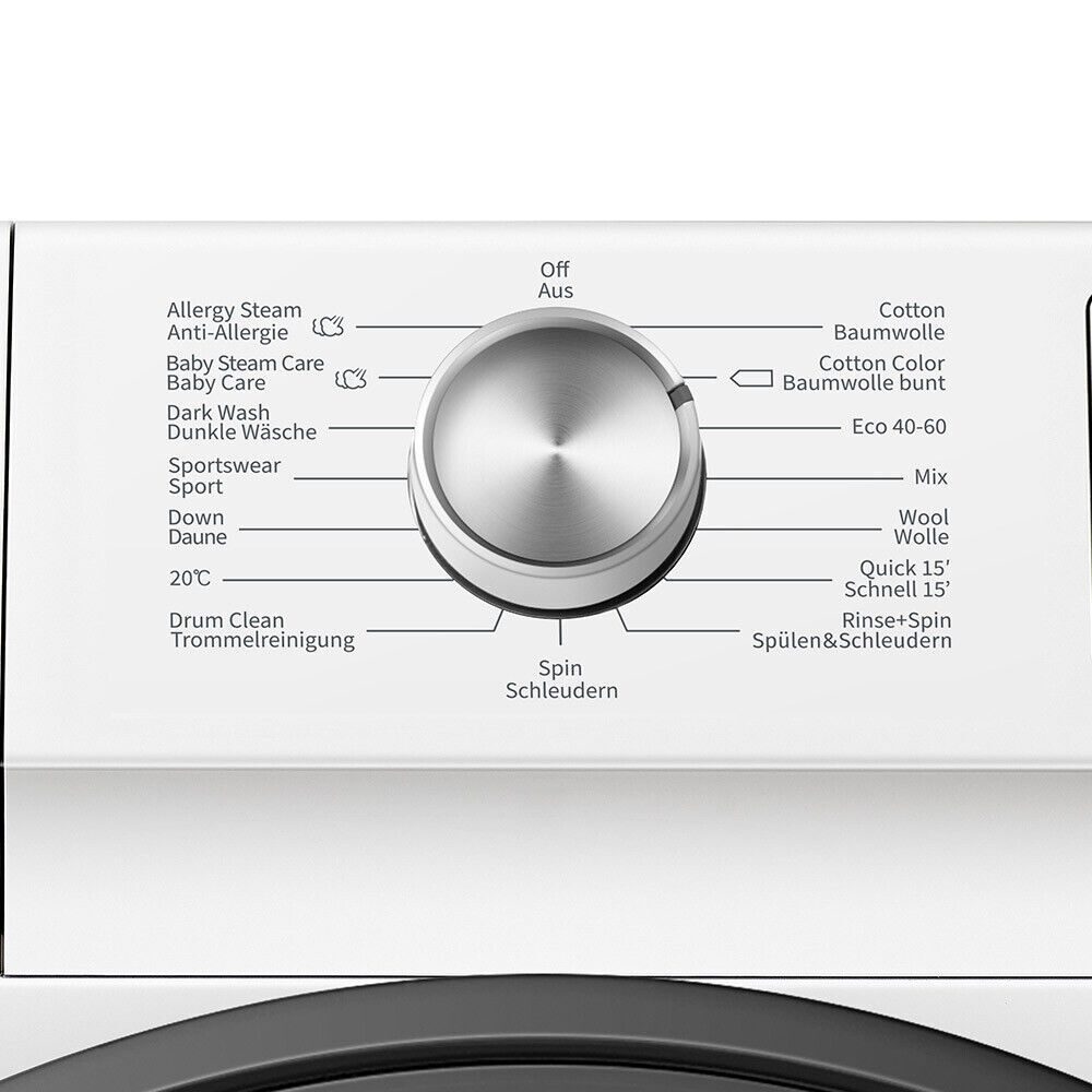 Hisense wasmachine 7kg EEK A voorlader 1400 tpm inverter stoomindicator NIEUW