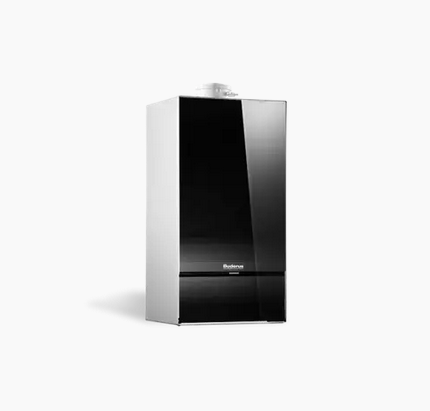 Buderus Logamax Plus GB172i-35H 35kW, voorkant: zwart - enkele functie 7736901371 gasboiler gaskachel gasboiler condensatieketel