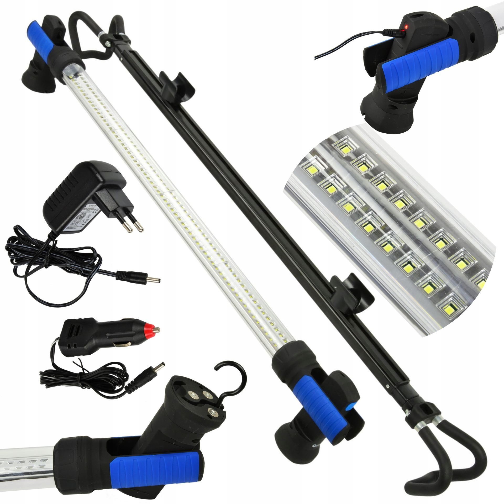 LAMPA WARSZTATOWA PRZEDZIAŁU SILNIKA 120 LED z UCHWYTEM warsztat samochodowy