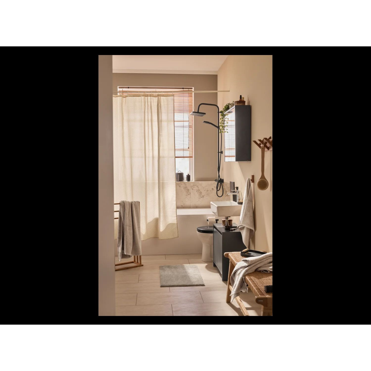 LIVARNO home Meuble vasque « Oslo » avec 2 portes, anthracite