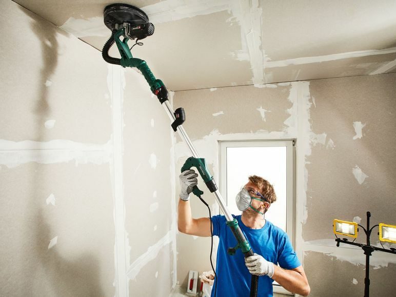 PARKSIDE® wall and ceiling sander »PWDS 920 b2«, 710 watts, with aluminum telescopic handle