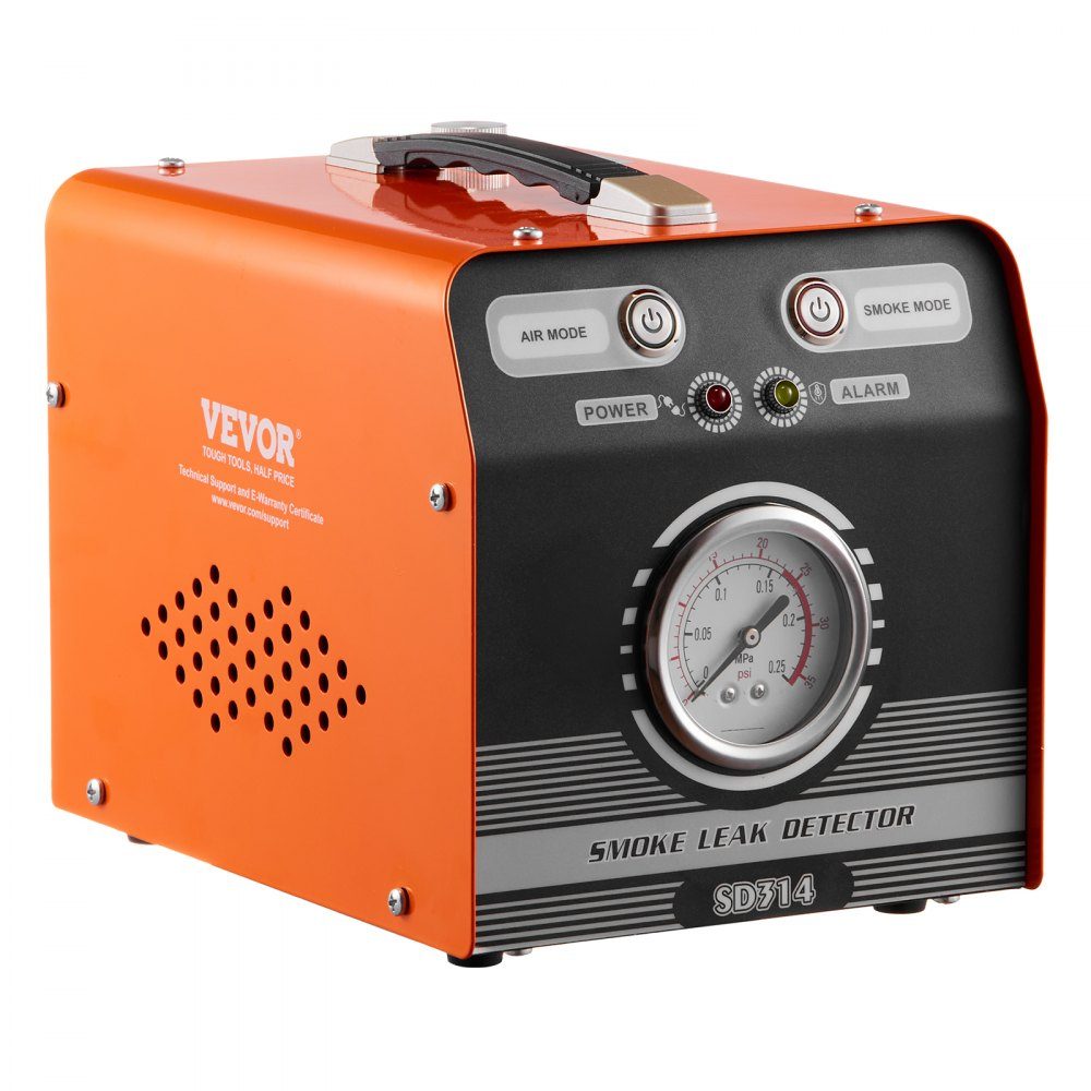 Auto Nebelmaschine Rauchmaschine Leckdetektor 8 L/min, Auto Nebelmaschine Luftmodus & Rauchmodus Zwei Modelle, Leckdetektor mit Manometer & Luftpumpen, 12V Leckdetektor Rauchmaschine