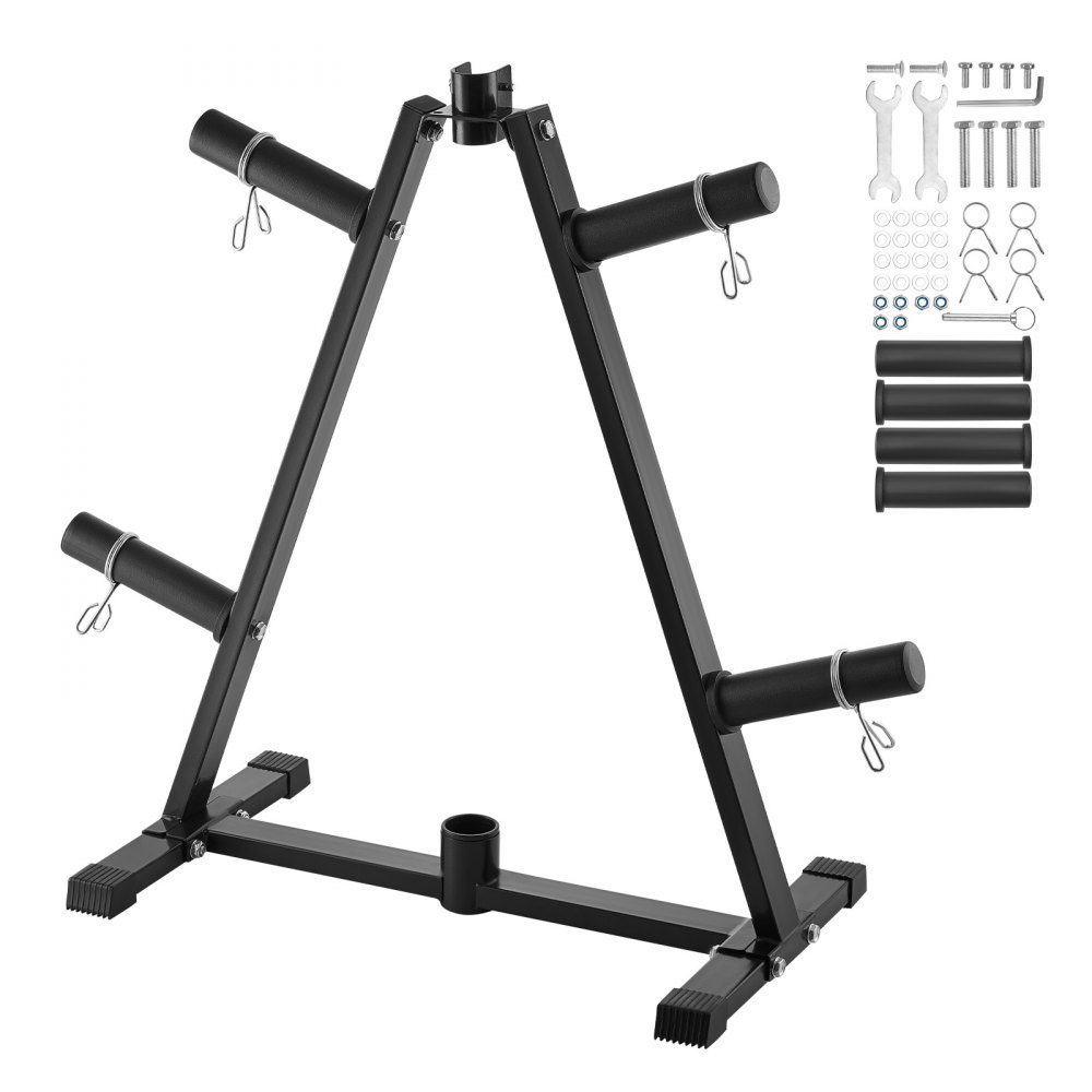 Support de plaque de poids, cadre en A, arbre pour plaques de poids de 2 pouces, arbre de plaque de poids, capacité de charge de 300 livres, support de stockage de poids, support de rangement pour haltères