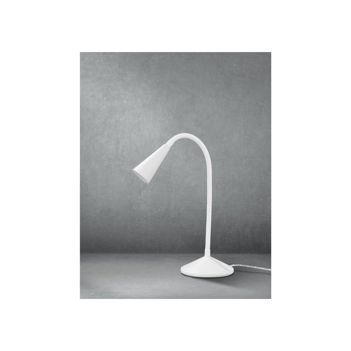 LIVARNO home LED tafellamp, met flexibele metalen hals (wit)