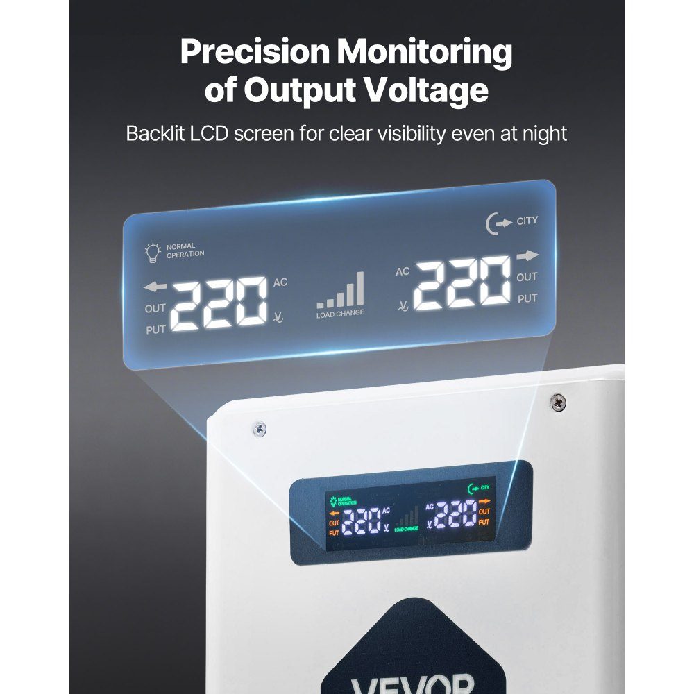Convertisseur élévateur de tension 2000 VA Convertisseur élévateur robuste 110 V à 220 V Transformateur de puissance avec 2 prises UE Sortie USB Écran LCD Protection de la température pour appareils 220 V – Réf. HT-23590