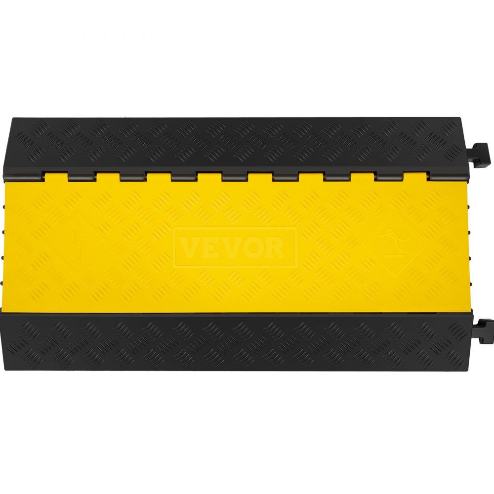 Cable bridge 88.9x50.8x5 cm 5-channel cable protection mat made of commercially available thermoplastic rubber with modular structure High safety for parking lots, warehouses, schools, sidewalks