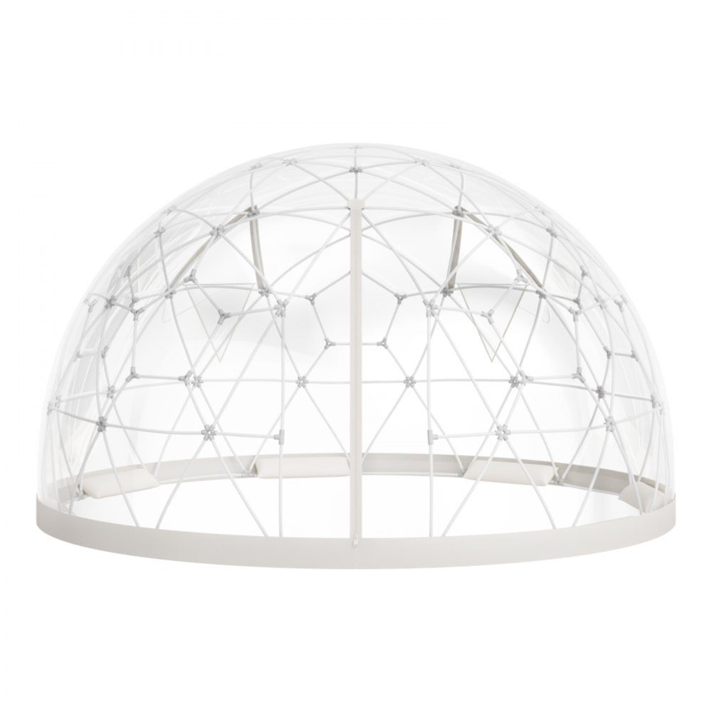 Dôme de jardin 12x7 pieds tente à bulles transparente 4-7 personnes serre à dôme géodésique avec fenêtre tente en PVC pour jardin patio camping fête mariage