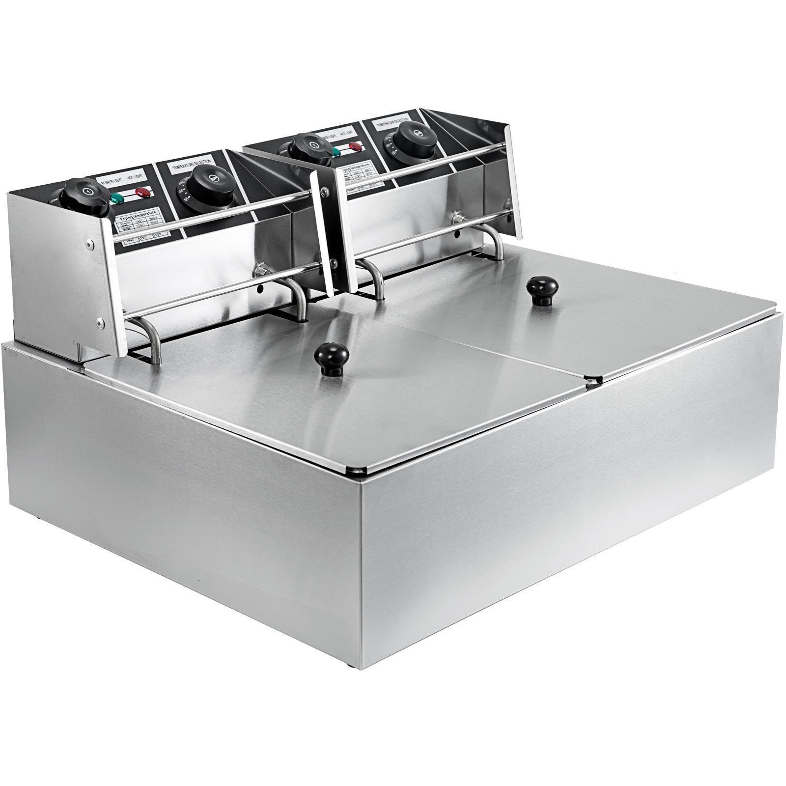 Fritteuse Imbiss Twin Elektrische Fritteuse 2x10l 5000W 220V Restaurant Food Truck Bistro