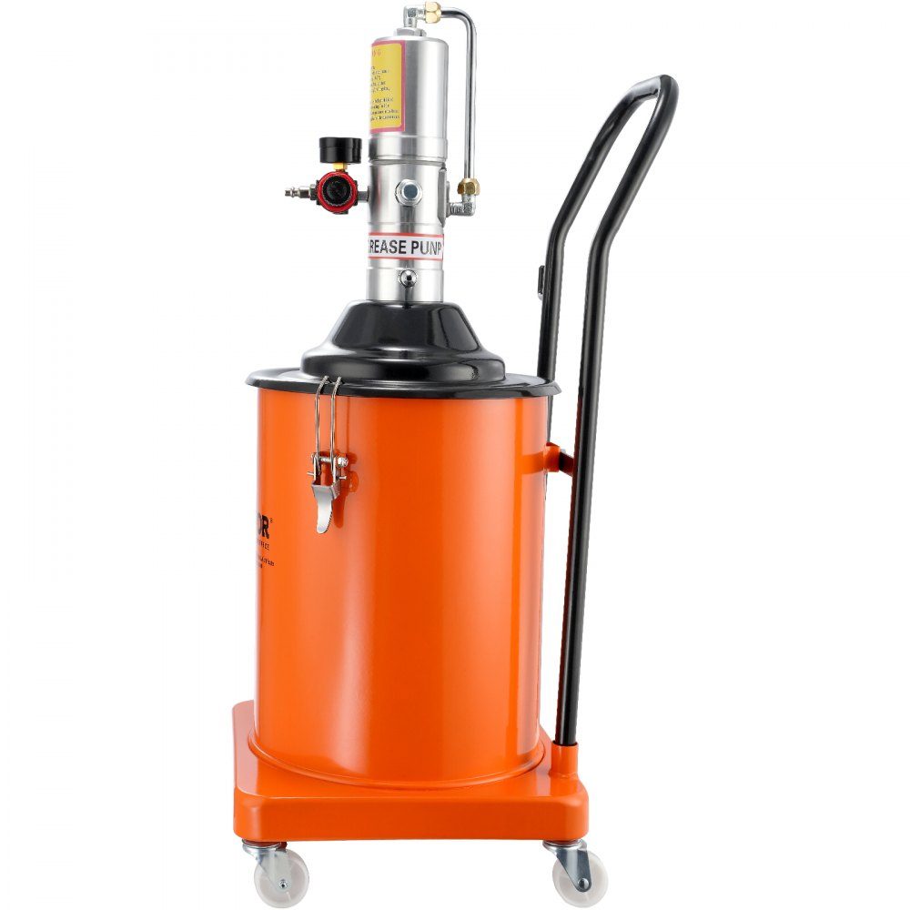 Grease Pump 20L Air Powered Grease Pump 0.6-0.8MPa Die Cast Aluminum Pump -20-100°C Operating Temperature Pneumatic Grease Pump NPT Port Grease Pump Suitable for 0-3# Grease