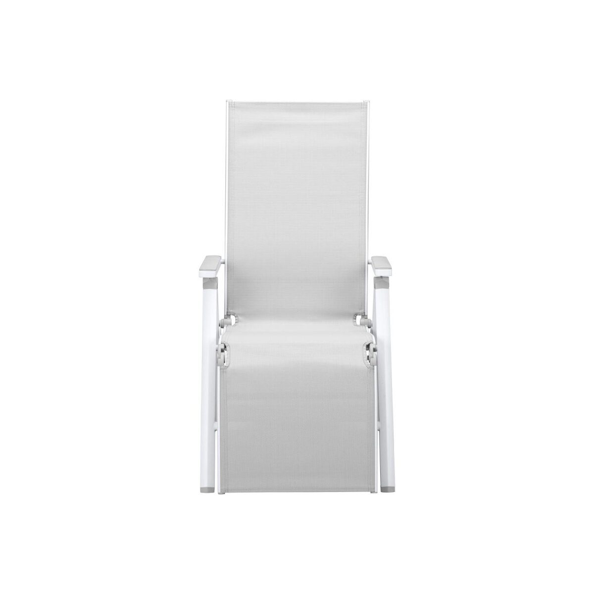 LIVARNO HOME Fauteuil de relaxation « Houston » en aluminium, blanc