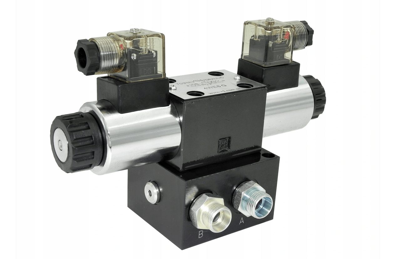 Vanne de commande hydraulique 1 pièce CETOP 03 NG6 60l/min 12V avec plaque de base