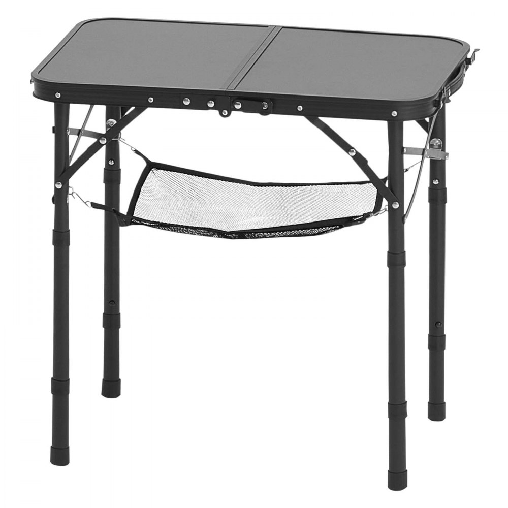 Składany stół Stół bufetowy Przenośny stół uniwersalny Stół z regulacją wysokości 60x40 cm (dla 2-4 osób) z uchwytem do przenoszenia Stół ogrodowy Stół kempingowy na imprezę piknik Kemping BBQ Czarny