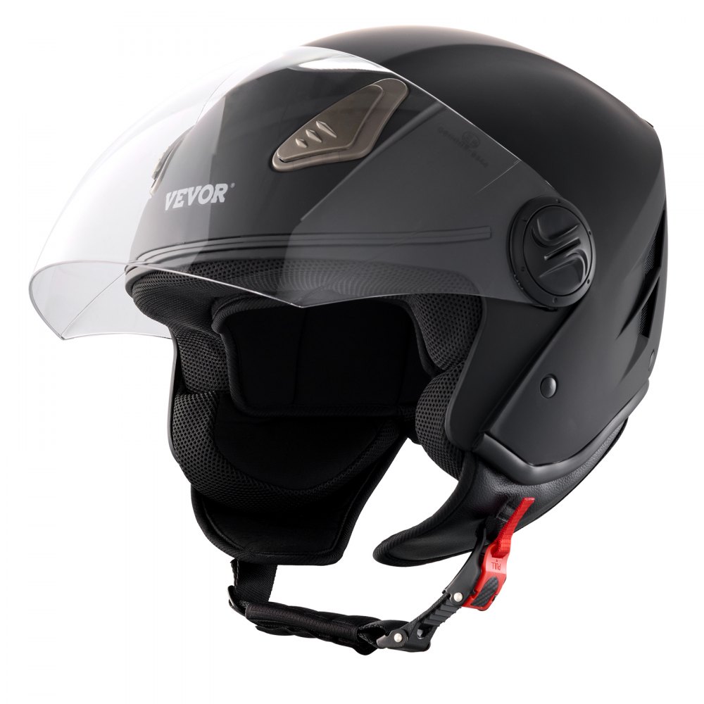 Motorradhelm Motocross-Helme 3/4 Gesichtsgröße L, Helme aus ABS mit Wechselgläsern, ECE-geprüfter komfortabler Motocross-Helm, für Jugendliche & Erwachsene schwarz Motorradhelm Motocross-Helme 3/4 Gesichtsgröße L, Helme aus ABS mit Wechselgläsern, ECE-geprüfter komfortabler Motocross-Helm, für Jugendliche & Erwachsene schwarz