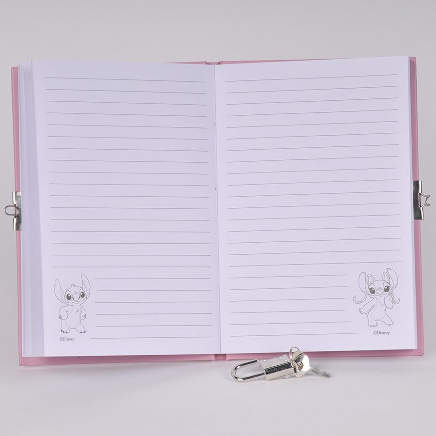 Journal noir avec Stitch et Angel