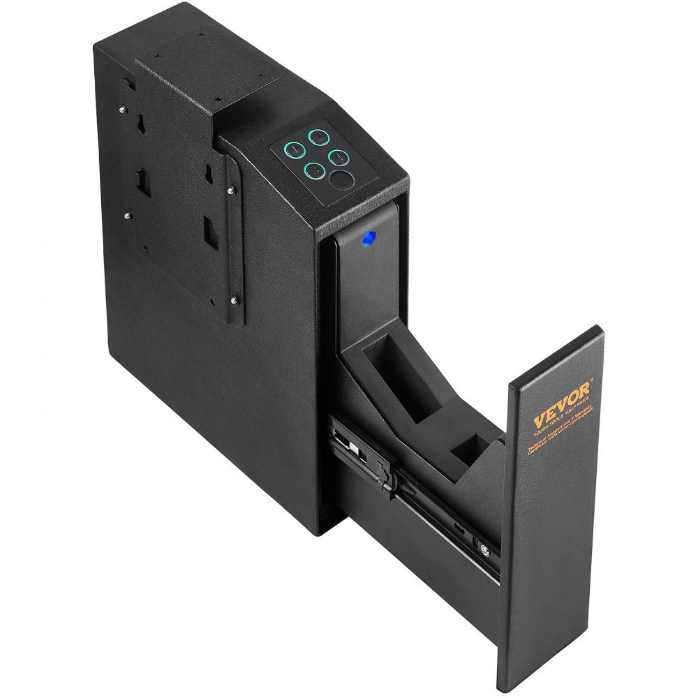 Gun Safe, Wall Mounted Gun Safe, 1 Gun, Gun Safe for Fingerprint, Key or Password, Cold Rolled Steel Gun Safe, 320 x 255 x 95mm, Gun Cabinet Wall Safe