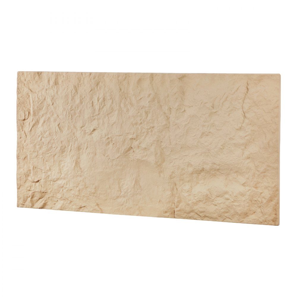 Lot de 4 panneaux muraux 3D 120 x 60 cm - Imitation pierre naturelle - Décoration murale - Surface de 2,97 m² - Décoration intérieure pour plafond, chambre à coucher, salon, salle de jeux - Pierre jaune