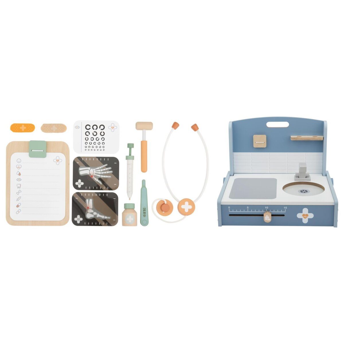 lupilu® table clinic / table workbench / dressing table, 13-piece / 25-piece / 8-piece (table clinic)