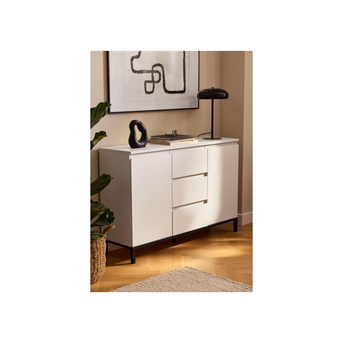 Komoda LIVARNO® z 2 drzwiami i 3 szufladami, kolor kaszmirowy