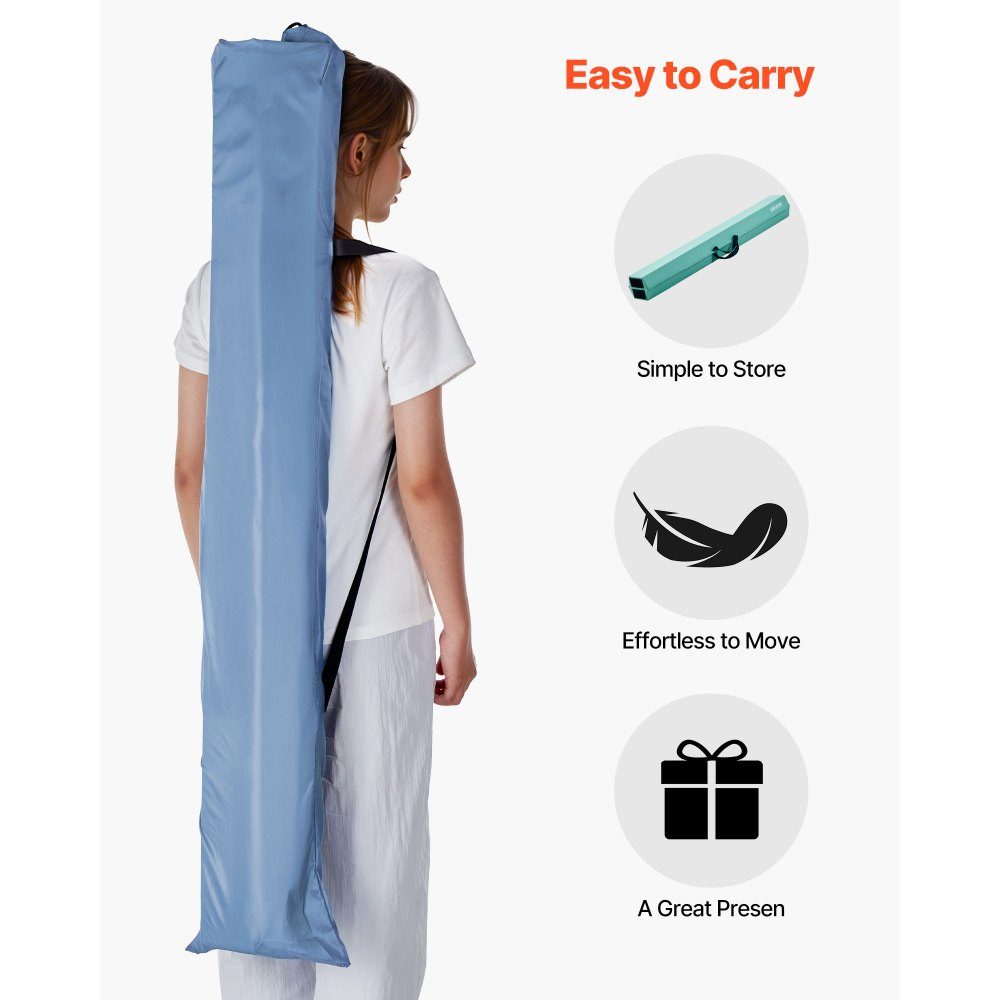 Balance Beam Gymnastics Children's Foldable 2.35 m, 90.7 kg Heavy Duty Gymnastics Beam with Non-Slip Feet, Balance Beam Balancing Beam with Carry Bag for Gym, Mint Green