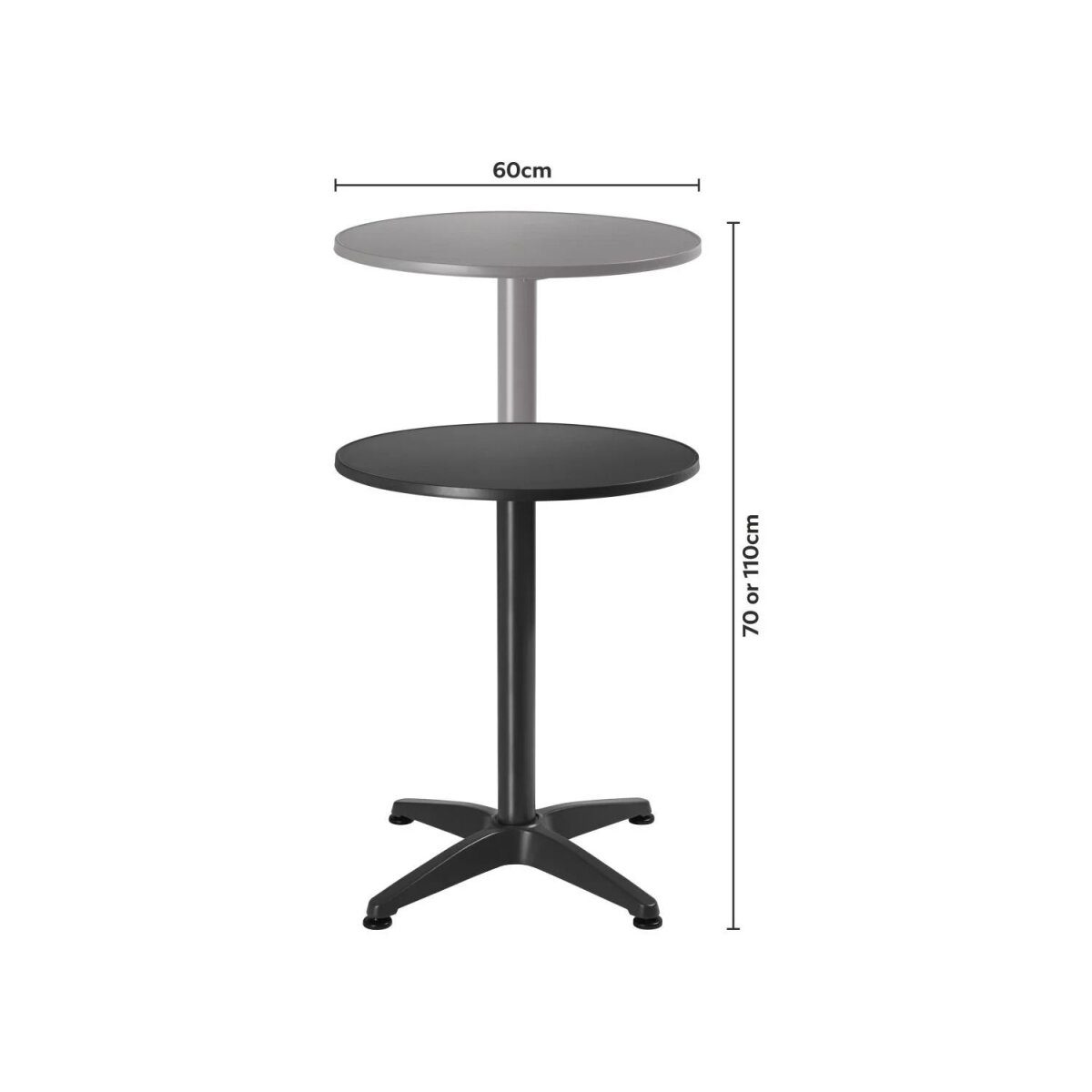 LIVARNO® 2 in 1: bistro and bar table