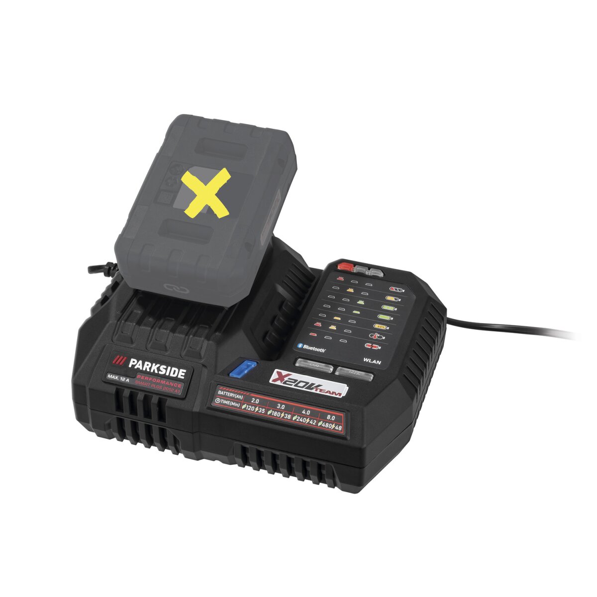 PARKSIDE PERFORMANCE® »PLGS 2012 A1« 20 V Smart-Batterieladegerät PARKSIDE PERFORMANCE® »PLGS 2012 A1« 20 V Smart-Batterieladegerät