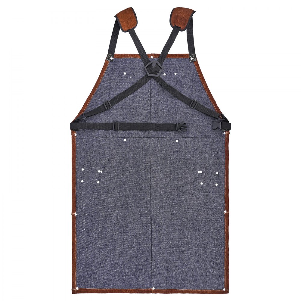 Koeienhuid Lasschort Vlamvertragend Beschermend Schort Hittebestendig Leren Schort met 6 Gereedschapszakken Werkschort voor Houtbewerking Tuinieren BBQ 610x914mm Koeienhuid Lasschort Vlamvertragend Beschermend Schort Hittebestendig Leren Schort met 6 Gereedschapszakken Werkschort voor Houtbewerking Tuinieren BBQ 610x914mm