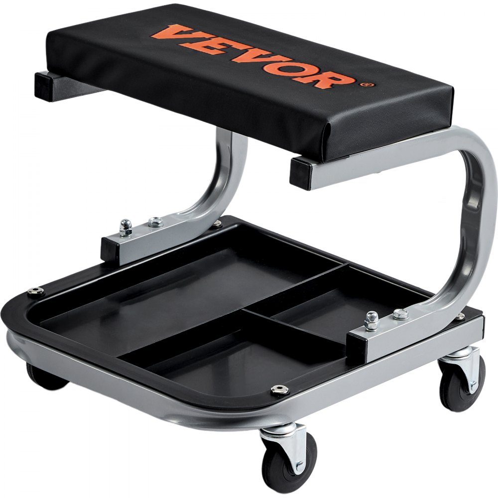 Car workshop rolling board, workshop lounger, assembly lounger, workshop stool, 36 x 36 x 36 cm, assembly rolling board with 36 x 18 x 4 cm seat, steel + PU workshop stool, load capacity up to 113 kg, repair stool