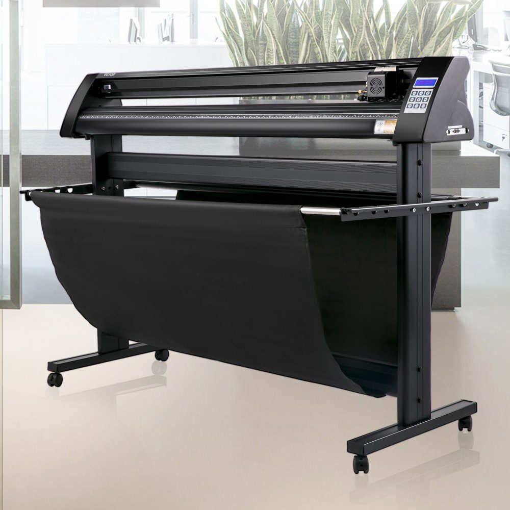 Vinyl cutting plotter Max. paper feed 1350 mm, foil cutter max. cutting width 1260 mm, plotter cutting speed 800 mm/s, semi-automatic, Signmaster, Windows compatible, LCD display