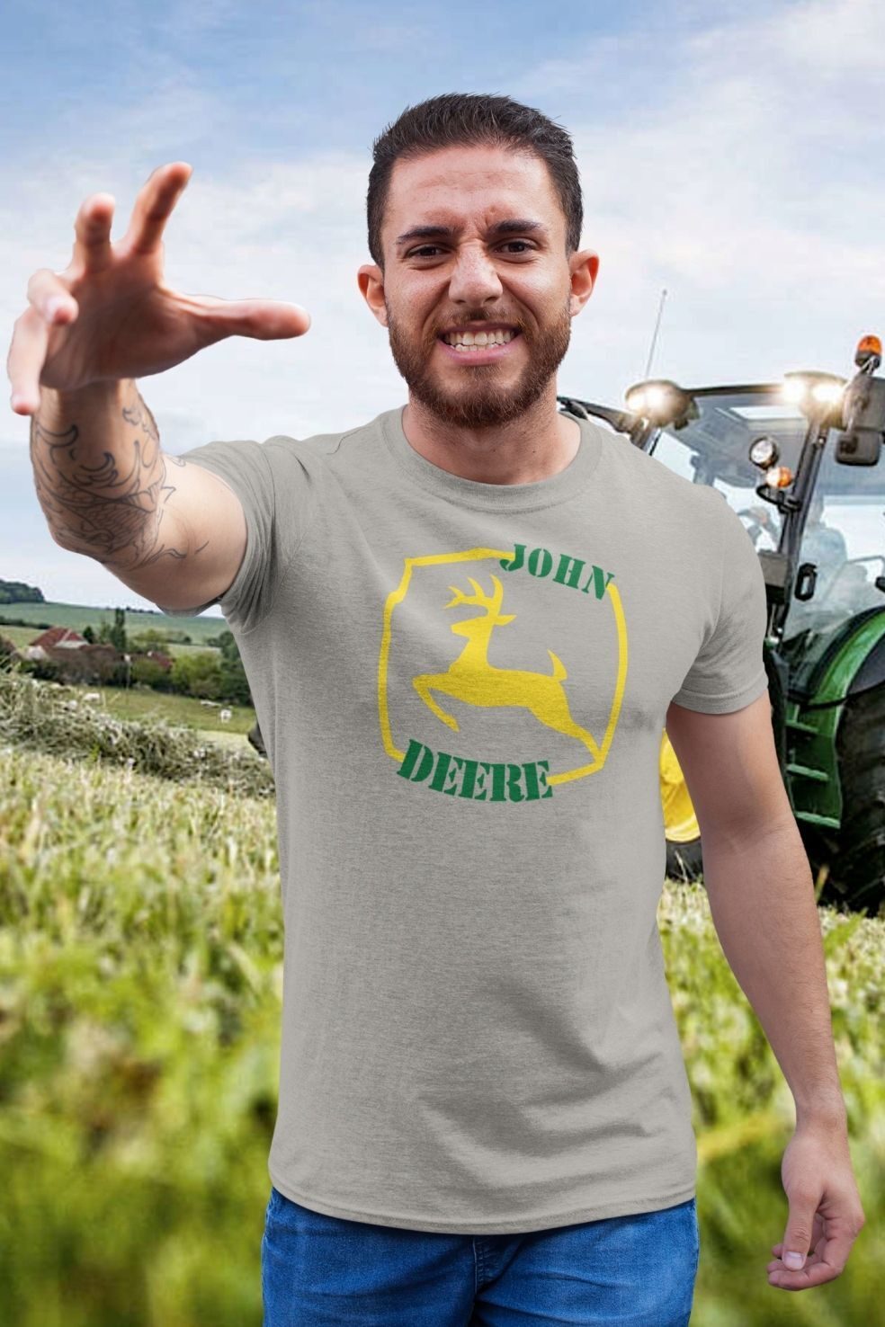 JOHN DEERE PREMIUM chemise t-shirt hommes
