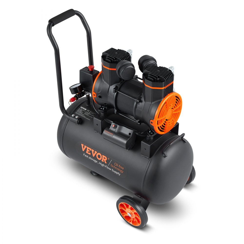 Compresseur d'air de 9,3 gallons, 2,5 HP, 2,2 CFM à 90 PSI, réservoir de compresseur d'air sans huile et pression maximale de 116 PSI, compresseur ultra silencieux de 70 dB pour la réparation automobile, la pression des pneus, la peinture au pistolet, le Compresseur d'air de 9,3 gallons, 2,5 HP, 2,2 CFM à 90 PSI, réservoir de compresseur d'air sans huile et pression maximale de 116 PSI, compresseur ultra silencieux de 70 dB pour la réparation automobile, la pression des pneus, la peinture au pistolet, le