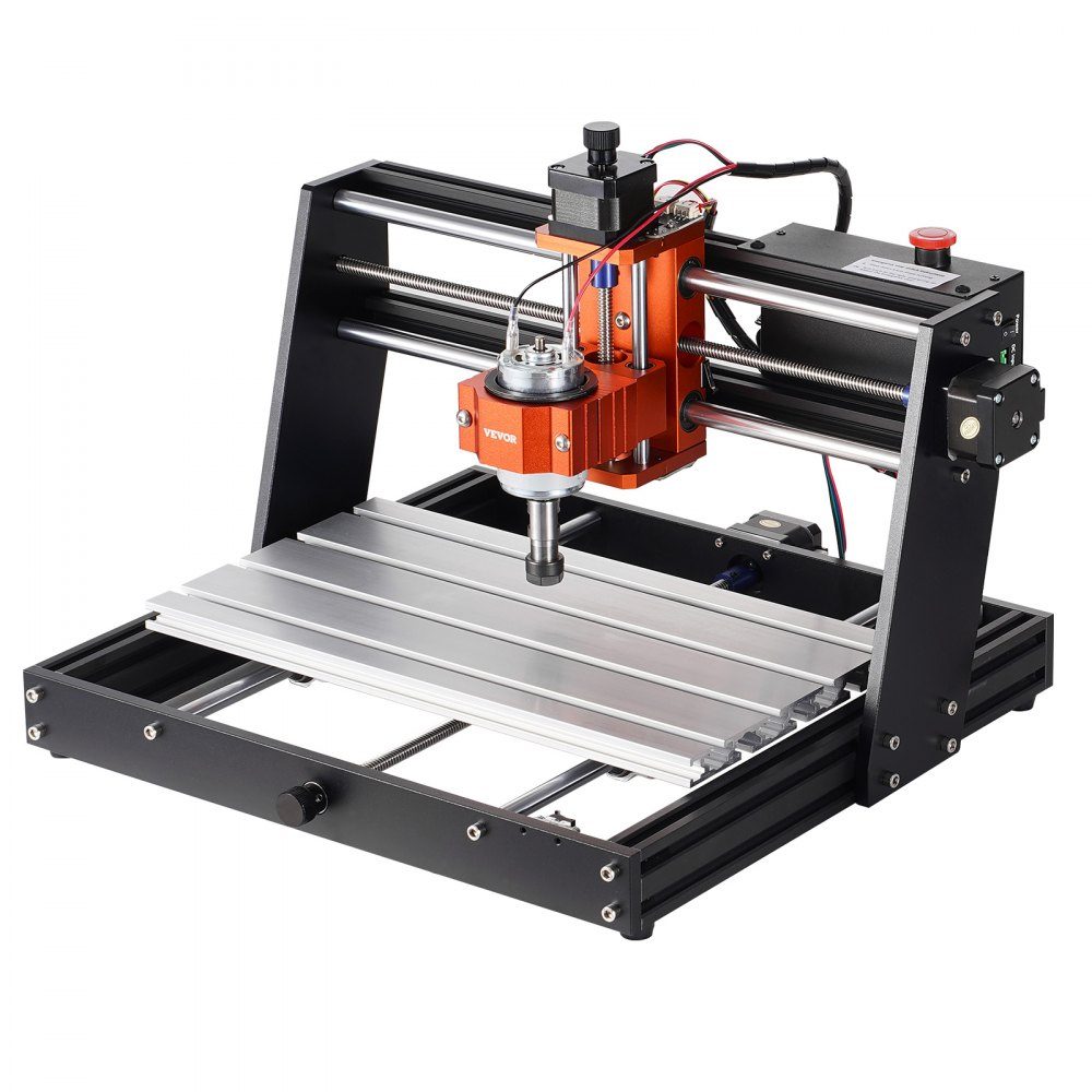 CNC Milling Machine 120W Engraving Machine 3 Axis GRBL Control Wood Engraving Carving Milling Machine Kit 300x200x72mm Work Area 1200RPM for Wood Acrylic MDF PVC Plastic Foam