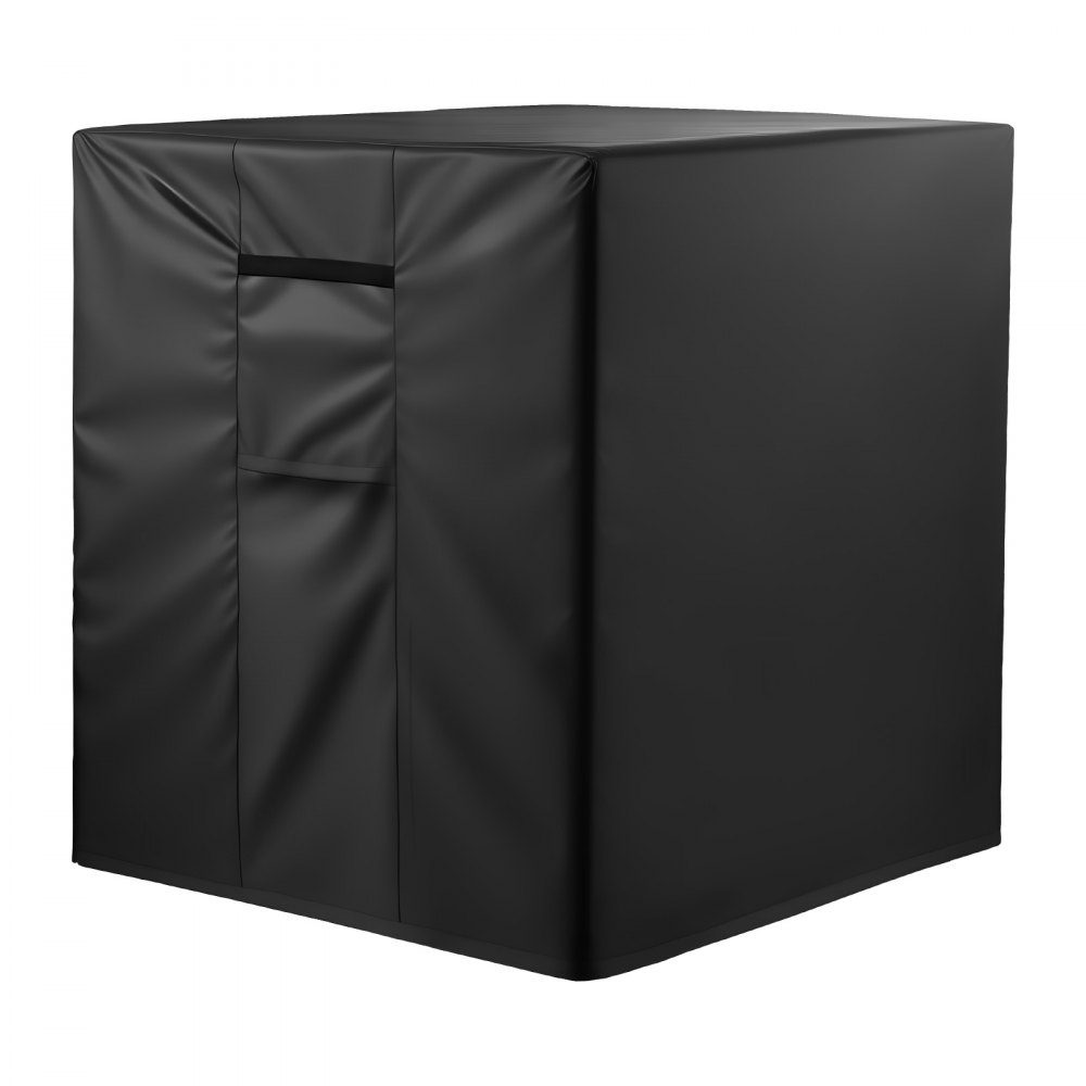 Air Conditioner Cover 960 x 960 x 1010mm Triple Layer Waterproof Polyester Fabric Protective Cover Universal Fit Black