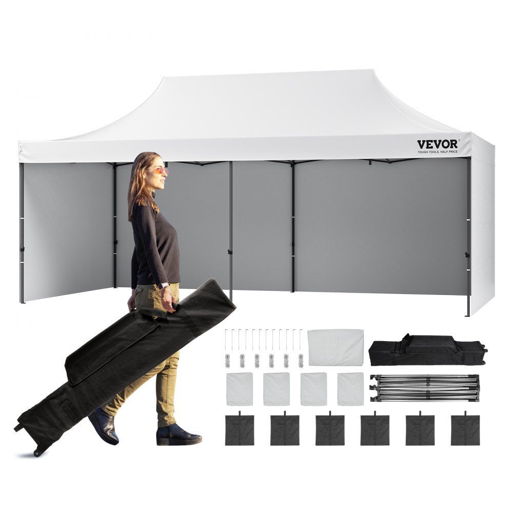 Gazebo 304.8x609.6x320cm garden tent 500D PU silver fabric folding pavilion height adjustable incl. storage bag, party tent, 12-16 people, pop-up tent, garden pavilion for camping trip Gazebo 304.8x609.6x320cm garden tent 500D PU silver fabric folding pavilion height adjustable incl. storage bag, party tent, 12-16 people, pop-up tent, garden pavilion for camping trip