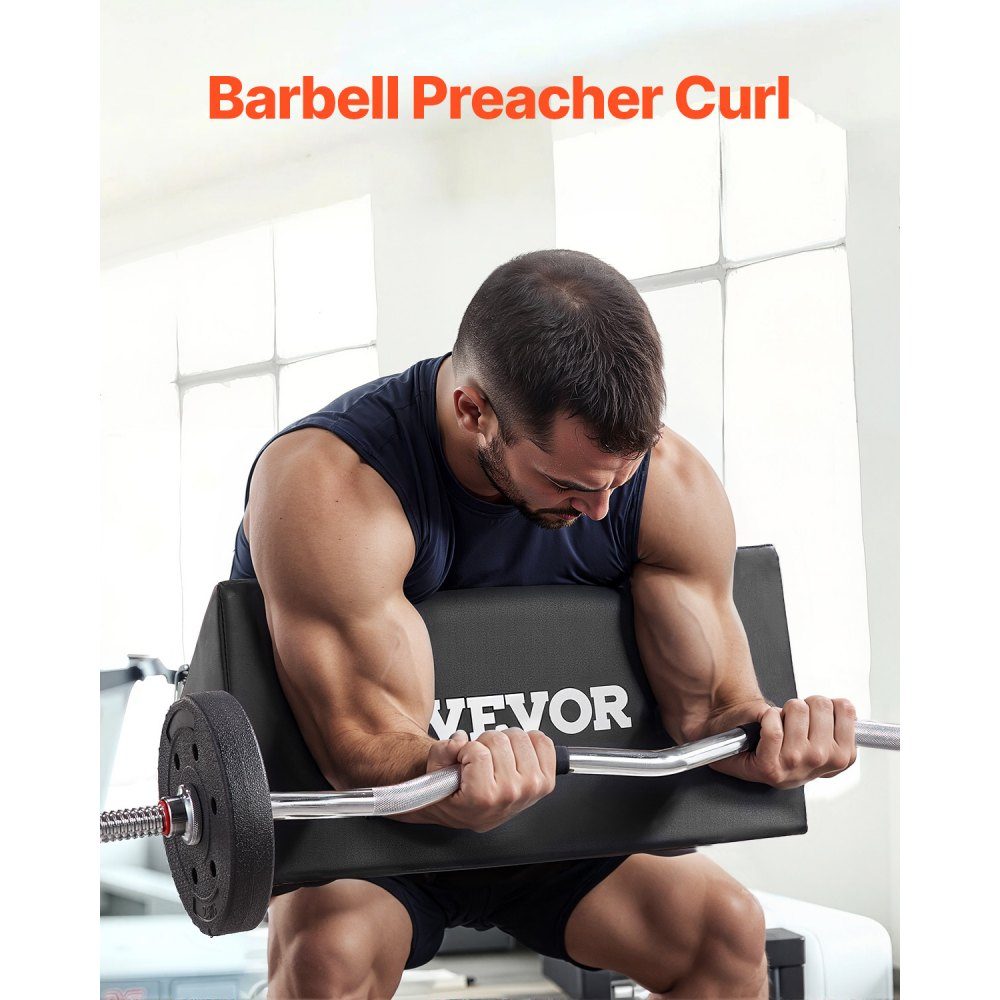 Preacher Curl Pad, tragbare Bizeps-Trainingsunterstützung, Gewichtheber-Trainingsgerät aus hochdichtem EVA-Schaum, Langhantel- und Hantel-Bizeps-Curl-Unterstützungsisolator