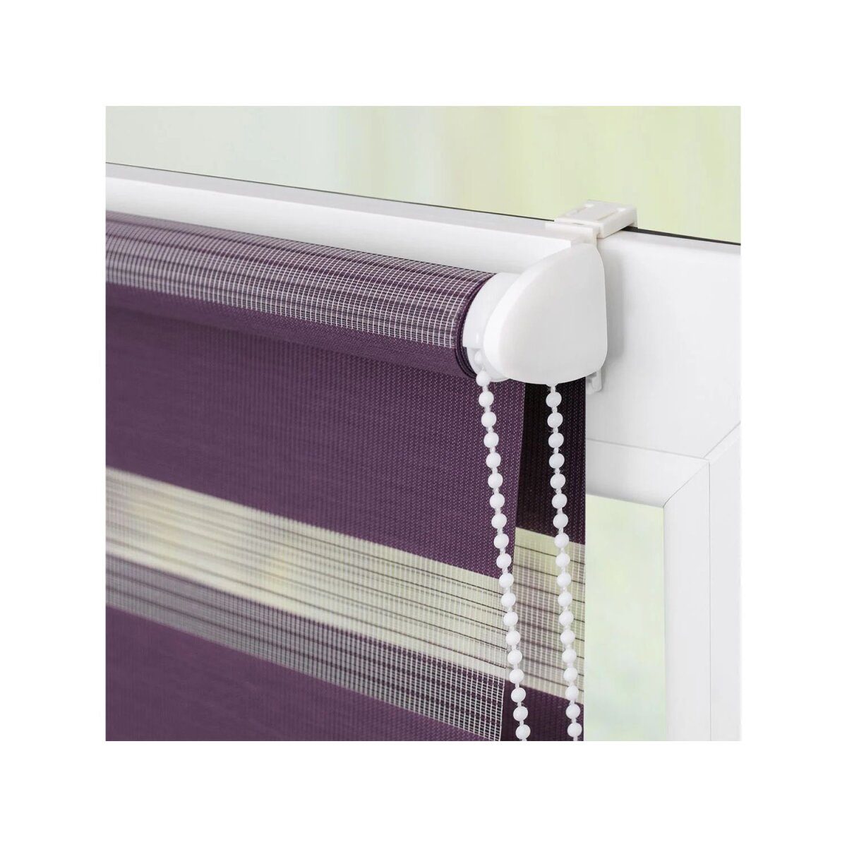 LICHTBLICK Duo Store enrouleur Klemmfix, sans perçage, à partir de 45 x 150 cm (mûre, 60x220 cm)