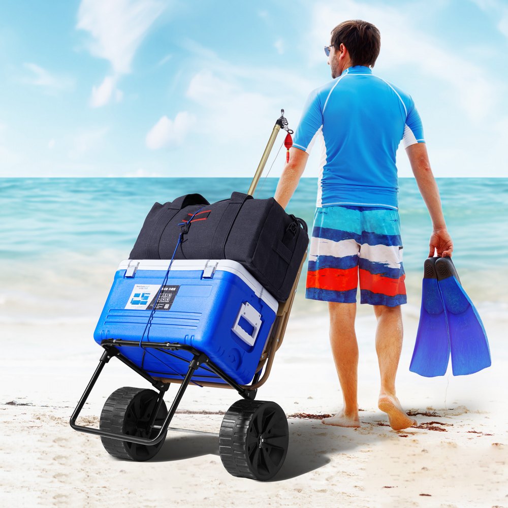 Strandwagen, Bollerwagen, Sandwagen, Strandwagen, 31 kg Tragkraft, klappbarer Sandwagen aus Stahl, 380 x 386 mm Handwagen, robuster Wagen für den Strand, Gerätewagen Strandwagen, Bollerwagen, Sandwagen, Strandwagen, 31 kg Tragkraft, klappbarer Sandwagen aus Stahl, 380 x 386 mm Handwagen, robuster Wagen für den Strand, Gerätewagen