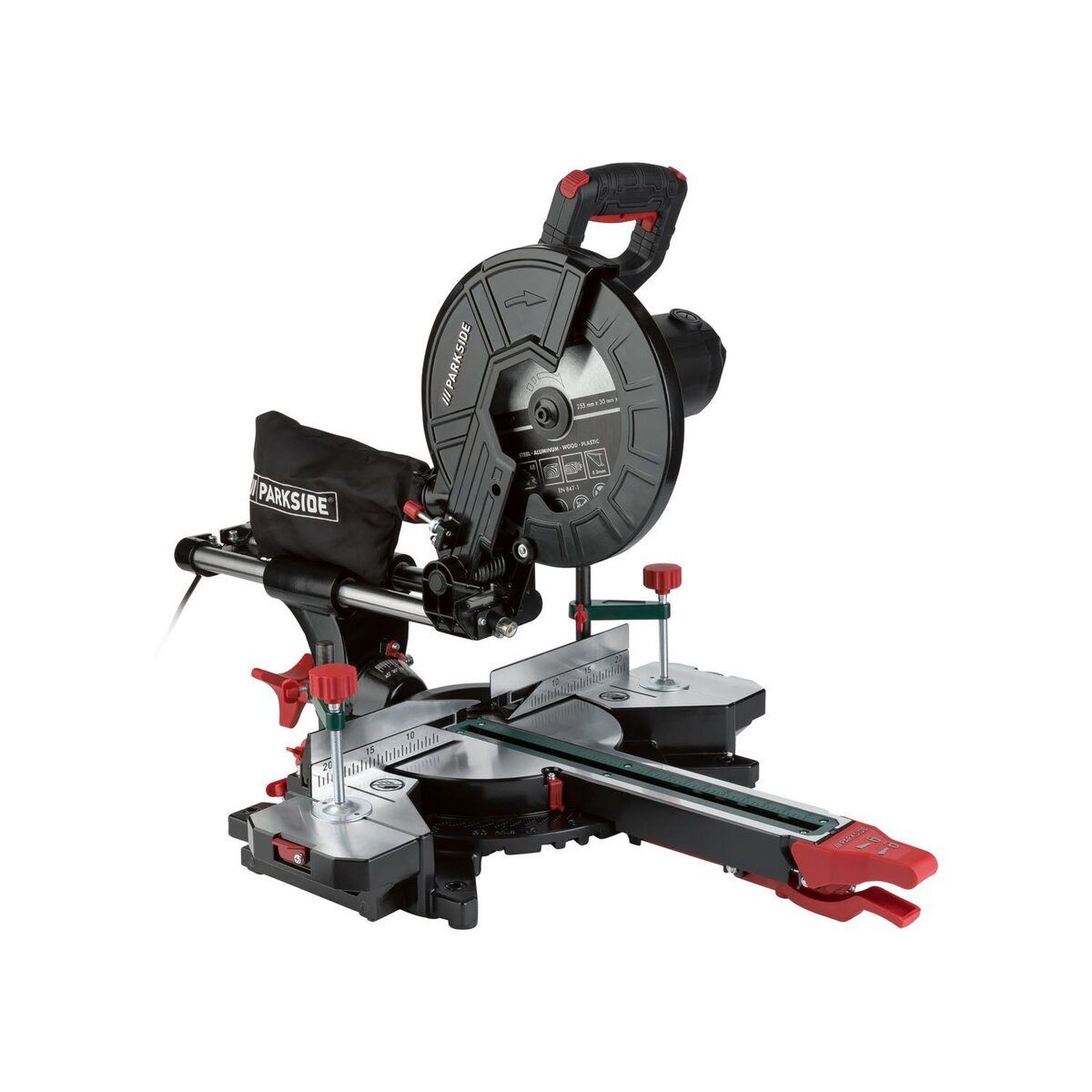 *VERKAUF* PARKSIDE® Zug- und Gehrungssäge »MPKZ 2000 A1«, 2000 Watt, mit Laser, LED-Arbeitslicht