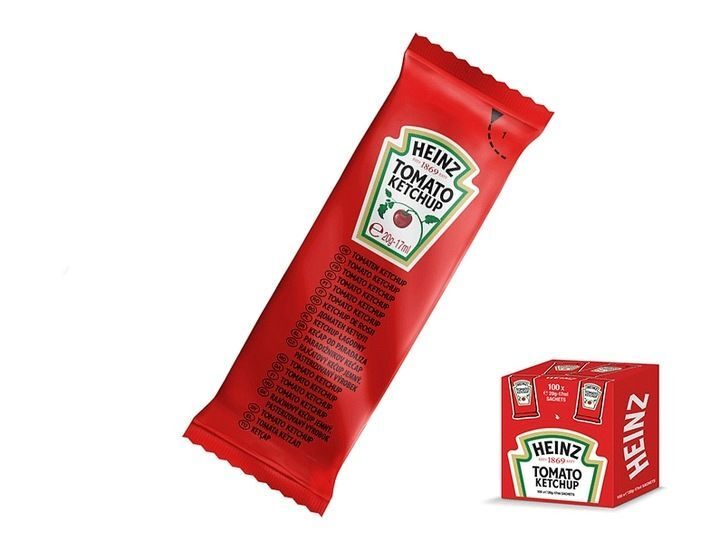 Heinz Ketchup portion bags 200 x 20g - individually wrapped - 4kg gastro restaurant food truck