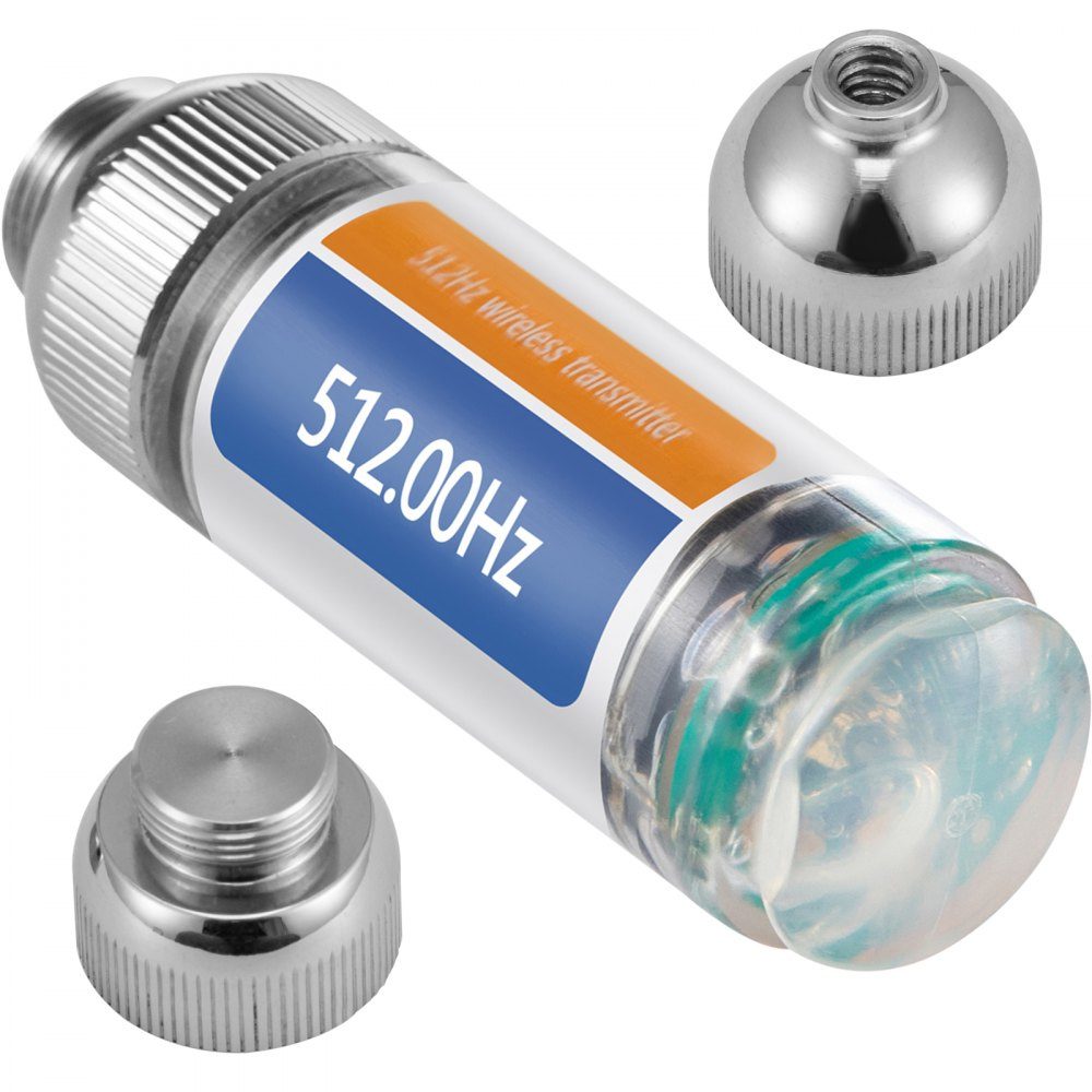 Sonde 512HZ, connexions 8/5" et 1/4-20", localisateur de canalisation rigide pour localiser et détecter les petits égouts et tuyaux, argent