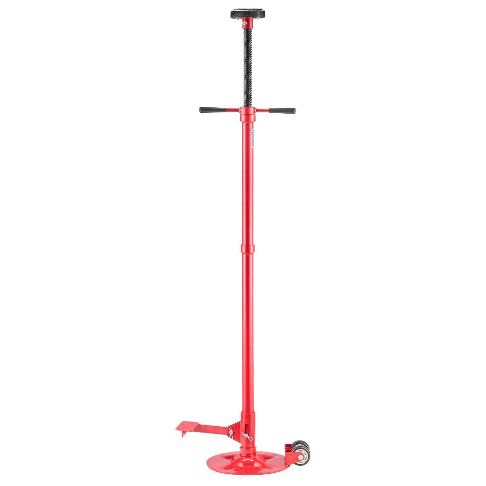 Underlift Support Stand 1T, Rollable, Height Adjustable (1320-2033mm), Car Jack Stand with Ball Bearing Rotary Handle and Pedal for Supporting Vehicle Components, Car Repair