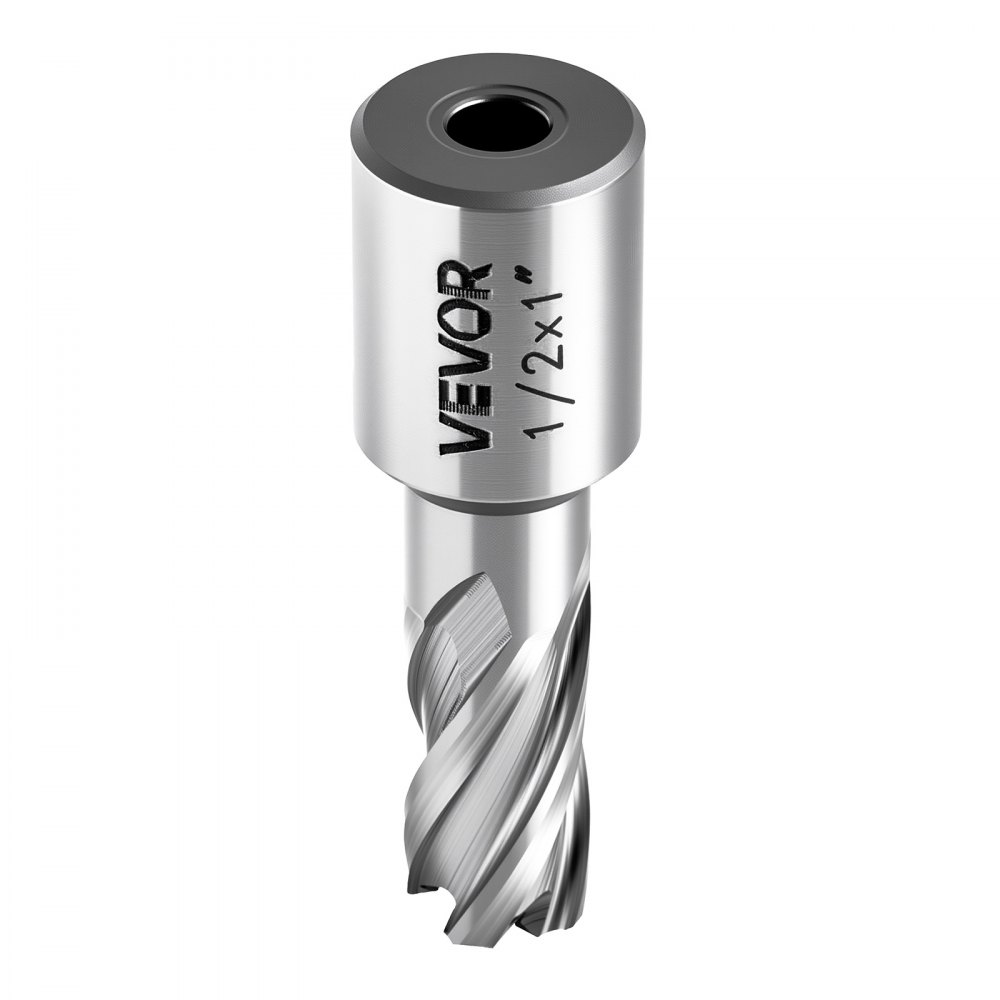 Carottier HSS tige Weldon 5 pcs. Perceuse magnétique diamètre de coupe 25,4 mm, 3 forets avec 2 goupilles de centrage, profondeur de coupe 25,4 mm, 3 coffrets plastique pour perceuses magnétiques, acier, aluminium