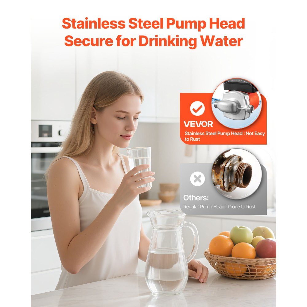 Circulation Pump with Timer 38L/min Instant Circulation Pump System 100W AC 220-240V Heating Pump G3/4" to G1/2" Connection for Boiler Hot Water Preparation
