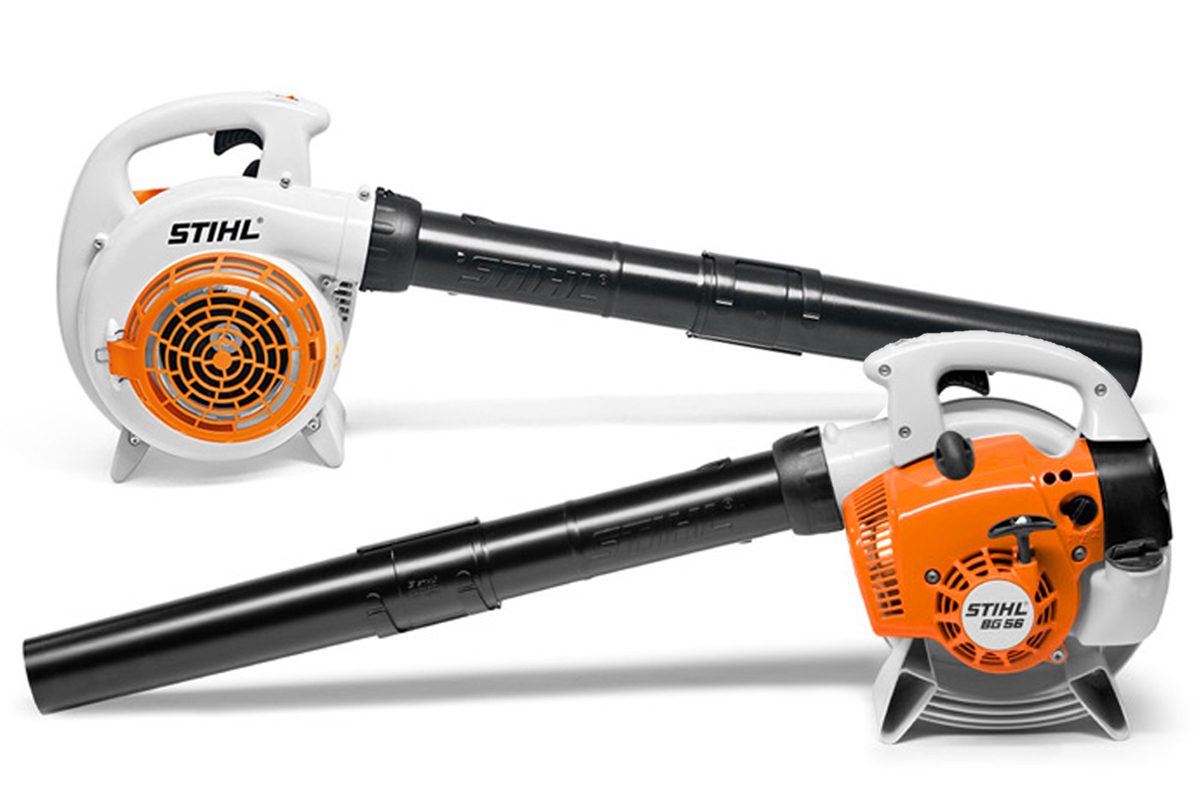 Stihl BG 56 Benzin-Laubbläser + Profi-Handschuhe (71 m/s, 13 N),