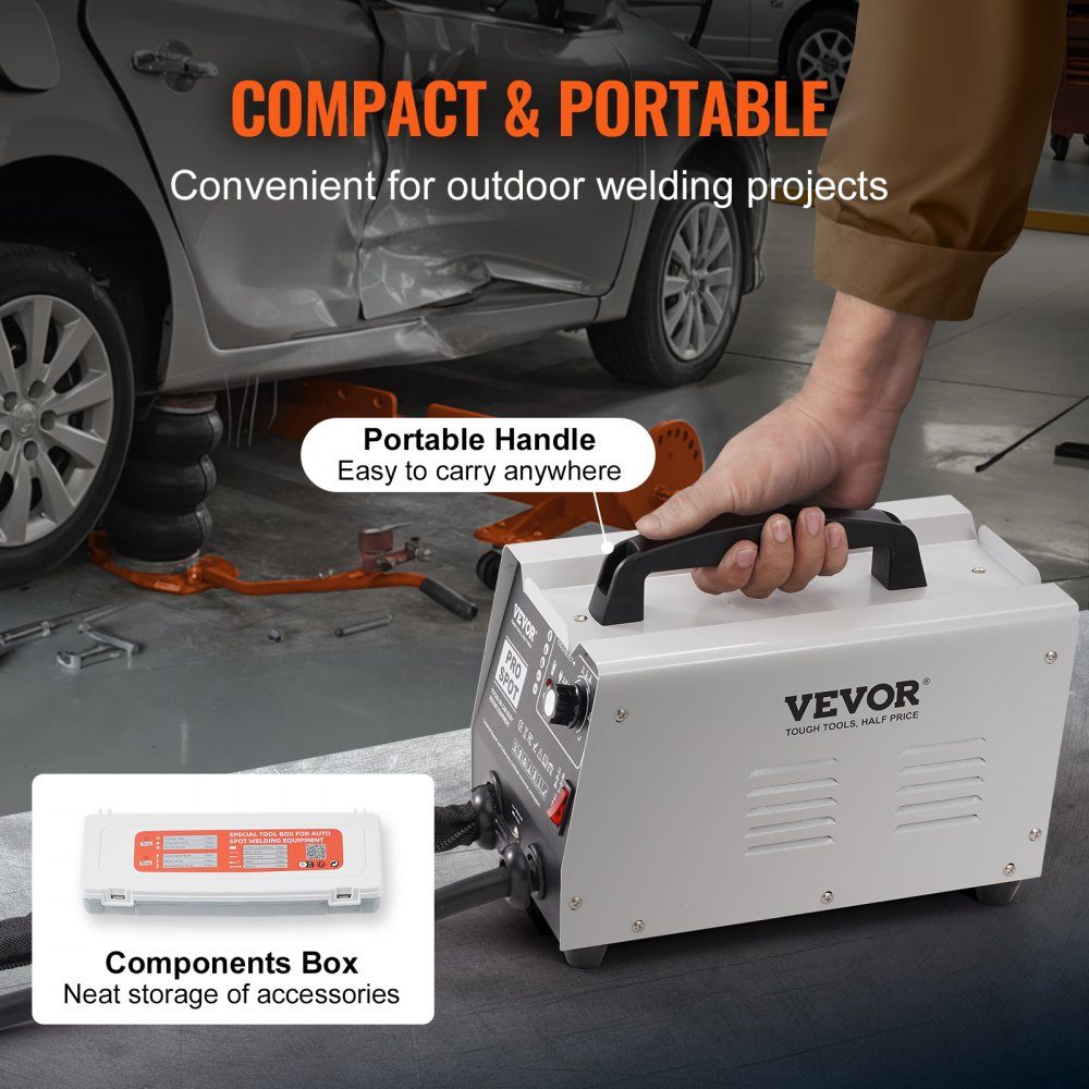 Dent Spotter, 1.8kW Spot Welder, Dent Puller with Auto/Manual Welding and 7 Versatile Modes, Body Spot Welder for Repairing Dents on Cars and Trucks