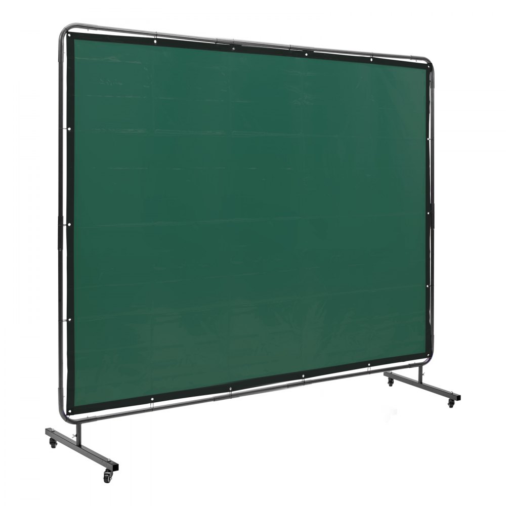 Rideau de soudage 1,8 x 2,4 m Rideau de protection de soudage en vinyle ignifuge Mur de protection de soudage avec 4 roues pivotantes et une couverture de soudage de protection UV à 6 niveaux Protection de soudage vert Rideau de soudage 1,8 x 2,4 m Rideau de protection de soudage en vinyle ignifuge Mur de protection de soudage avec 4 roues pivotantes et une couverture de soudage de protection UV à 6 niveaux Protection de soudage vert