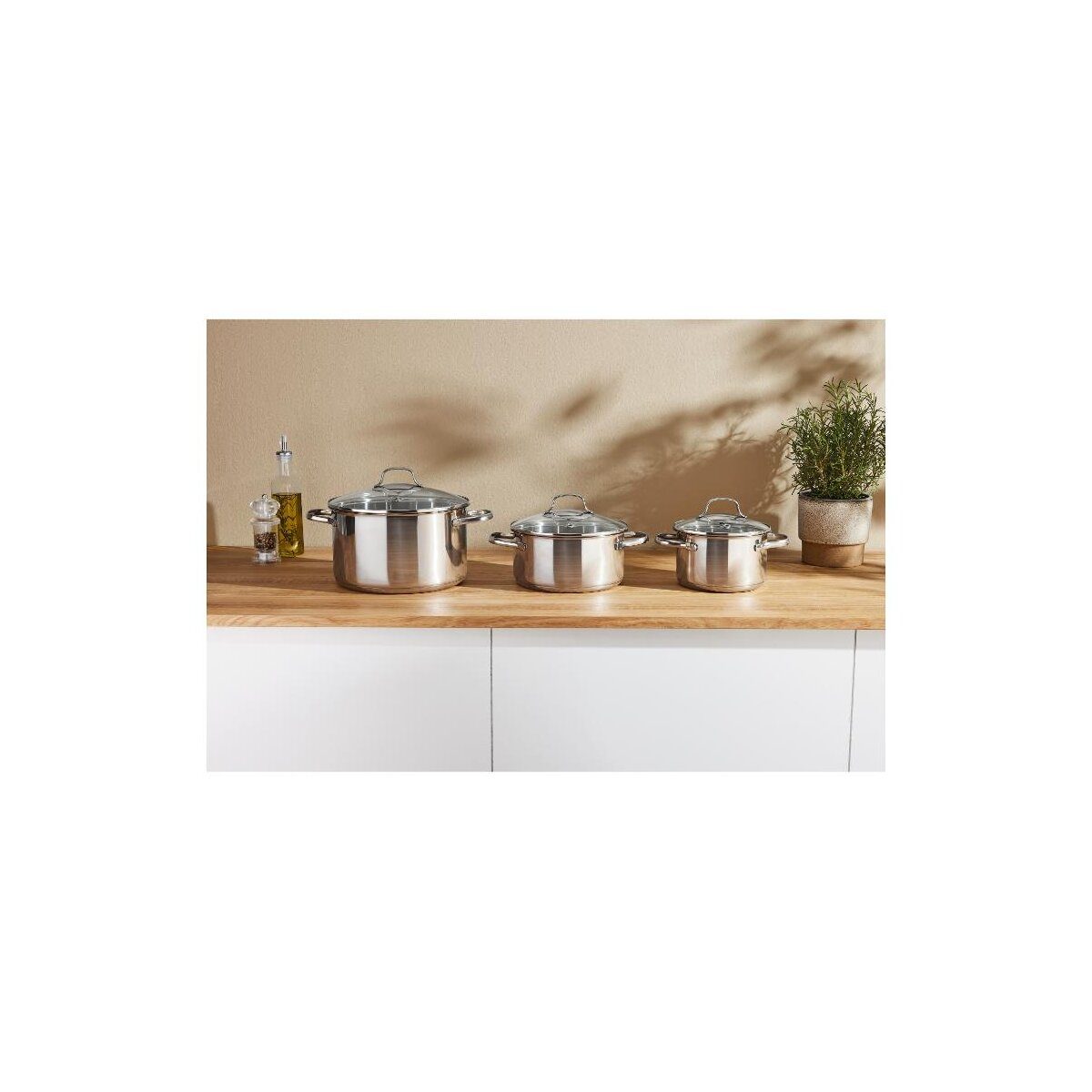 SILVERCREST® pot set, 3 pieces