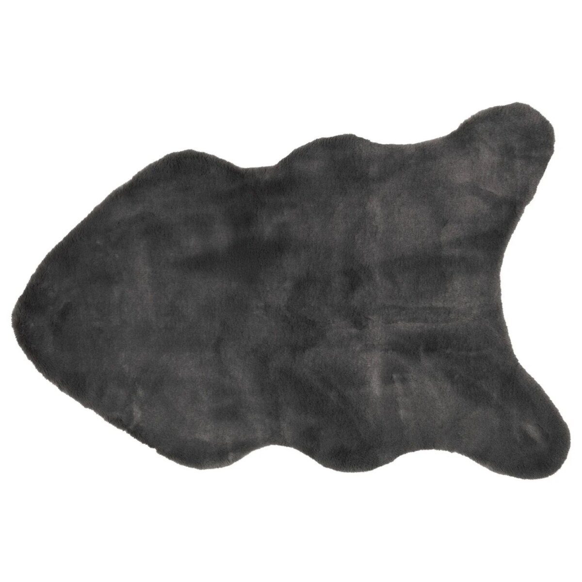 LIVARNO home faux fur rug, 60 x 90cm (gray)