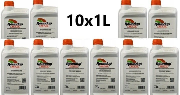 10x ROUNDUP 360 PLUS - 10 x 1 Liter