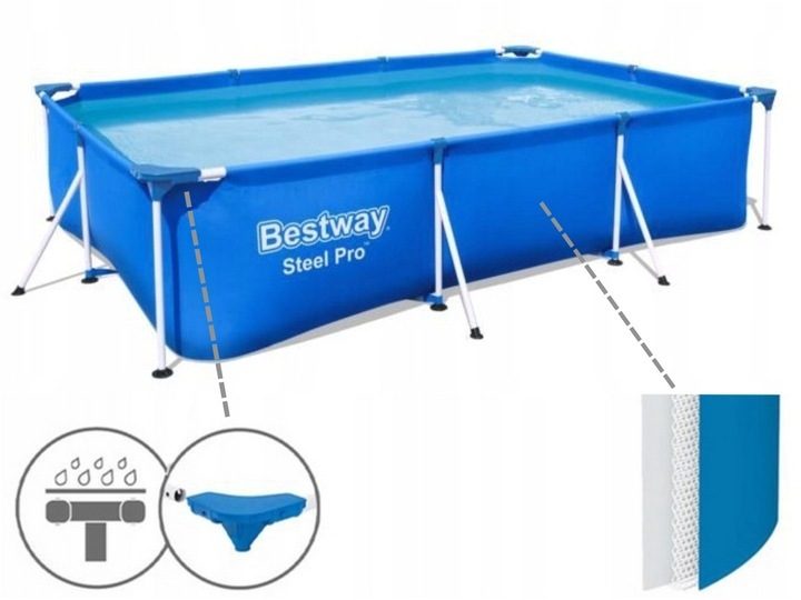 %VENTE% Kit de démarrage XXL Bestway Steel Pro Pool 19-teiliges accessoires extérieur jardin baignade plaisir